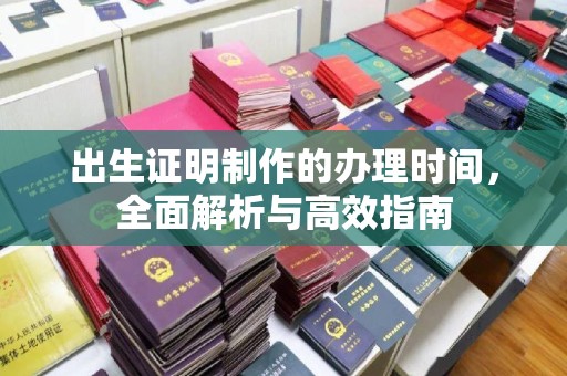五原出生证明制作的办理时间，全面解析与高效指南